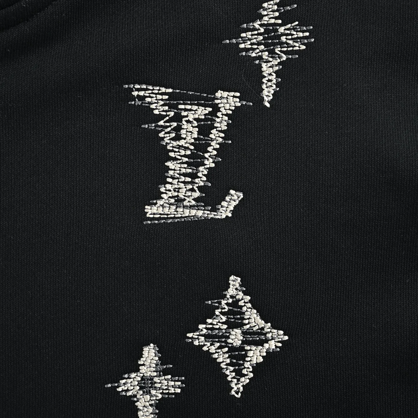 Louis Vuitton sketch presbyopic embroidered zip hooded jacket